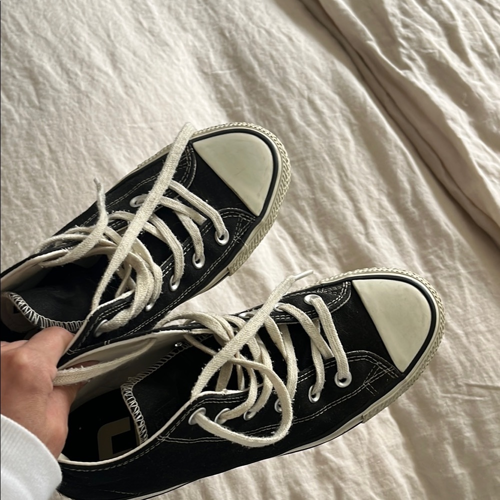 Black and White Converse Sneakers